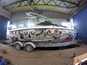 Oklejenie i detailing motorówki Mastercraft X2