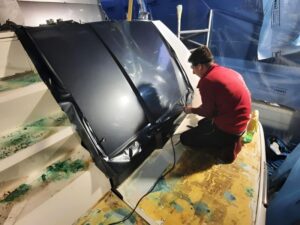 Oklejanie łodzi Princess V65