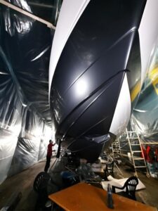 Oklejanie łodzi Princess V65